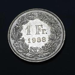 İsviçre 1 Frank 1988