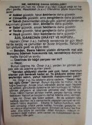 16 NİSAN 2002 SALI- TAKVİM YAPRAĞI - DOĞUM GÜNÜ HEDİYESİ - FAZİLET TAKVİMİ -ŞEYHÜLİSLAM İBN-İ KEMAL PAŞA (K.S)'NIN VEFATI (1534)-ELEŞKİRT'İN KURTULUŞU (1918)-NE,NEREDE DAHA GÜZELDİR?