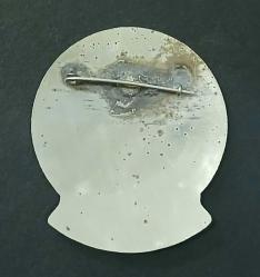 IDA Türkiye, Antik Yunan Yelkenli-Bayrak Temalı Rozet. Renkli Mineli, Krom-Nikel. Büyük Boy Yaka Rozeti/Nadir, Az Çıkar. Haliyle, (50×58 mm)