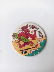 Slammer Whammers No 81 1. Seri Beach Bums Limited Edition 1994 Surf Nut Taso