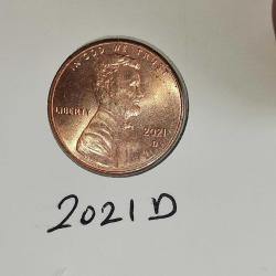 AMERİKA  2021  D    1 CENT   KAPAMASINDA