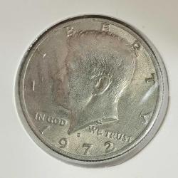 AMERİKA  1972  YARIM DOLAR    50  CENT   KAPAMASINDA