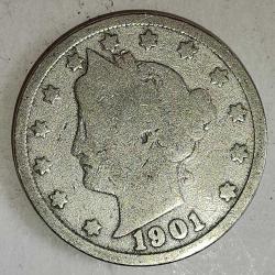 AMERİKA   1901    5  CENT