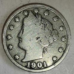 AMERİKA   1901    5  CENT