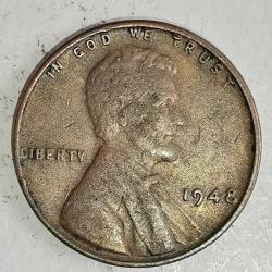 AMERİKA 1948   1  CENT  BUĞDAY CENTİ