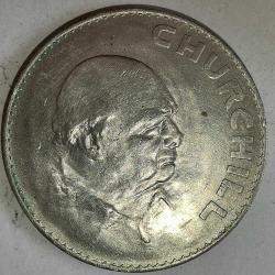 İNGİLTERE 1965  5  ŞİLİN   HATIRA Winston Churchill Anıtı