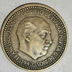 İSPANYA 1947  1 PESETA