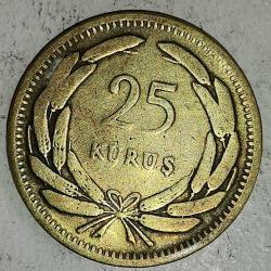 TÜRKİYE 1956  25  KURUŞ
