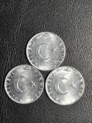 1975 YILI MADENİ 5 KURUŞ 3 LÜ SET  ÇİL  TCB 3921