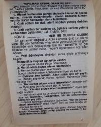 10 MAYIS 2002 CUMA- TAKVİM YAPRAĞI - DOĞUM GÜNÜ HEDİYESİ - FAZİLET TAKVİMİ -AKKA'DA CEZZAR AHMET PAŞA'NIN NAPOLYON'U MAĞLUP ETMESİ (1799)-ŞURA-YI DEVLET ADIYLA DANIŞTAY'IN KURULUŞU (1868)-BABAESKİ'NİN KURTULUŞU (1922)-DÜNYA ÖZÜRLÜLER HAFTASI (10-16 MAYIS)-YAPILMASI EFDAL OLAN ÜÇ ŞEY...