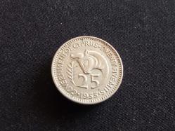 25 MİLS  1955 KIBRIS