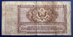 Amerikan Ordu Parası 5 Cent 1948. Askeri, USA
