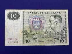 **FIRSAT** İsveç 10 Kron 1968.