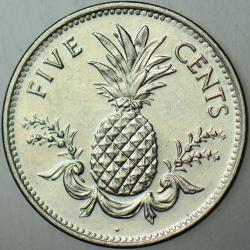 BAHAMALAR 5 CENT 1998 ANANAS TEMALI. ÇİLALTI