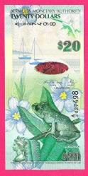 Bermuda 20 Dollars 2009 P60b Unc (TK 18 531) ÇİL