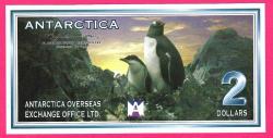 Antarctica 2 Dollars 1999 PENGUIN UNC (TK 18 499) ÇİL