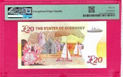 Guernsey 20 Pounds P58Aa 2023 UNC PMG 66 EPQ  (TK 18 450) ÇİL