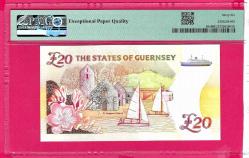 Guernsey 20 Pounds P58c 1996 PMG 66 UNC (TK 18 449) ÇİL