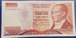 TÜRKİYE  20.000   LİRA  KAĞIT PARA