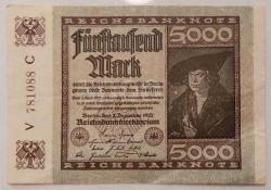 Almanya, 5000 Mark 1922. (ÇÇT)