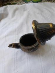 Antika görünümlü bronz Yağ Kandili