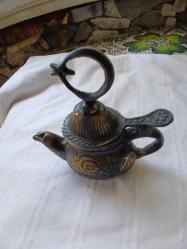 Antika görünümlü bronz Yağ Kandili