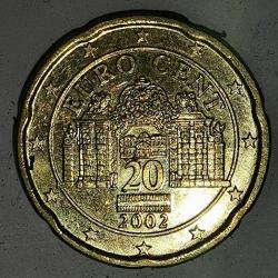AVUSTURYA   2002   20  EURO CENT  ÇİL