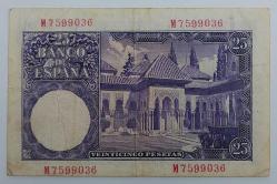 İspanya, 25 Pesetas 1954. (ÇT)