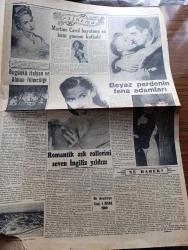 Cumhuriyet Pazar Gazetesi - 3 Mayıs 1953 - Yedi dakika  yazan Doğan Nadi - Bahar Teraneleri renkli karikatür - meraklı bir münakaşa kadınlarla erkek arkadaş olabilir mi yazan Kazım Kip - Churchill 8 sene önce reddettiği unvanı bu sefer ne için kabul etti fotoğraf - hikaye yeşil soğan yazan Yaşar Kemal - haftanın şakaları yazan Burhan Felek - Fransız yıldızı Martine Carol hayatının en kötü gününü kutladı fotoğraf - bugünkü İtalyan ve Alman filmciliği - beyaz perdenin fena adamları - romantik aşk rollerini seven İngiliz yıldızı Muriel Pavlow fotoğraf - ev kadın moda sayfası - sarı zeybekler diyarı Bergama'da kermes günleri - Kore Harbinin üçüncü yıldönümünde kore sulhunun imzalanması bekleniyor - boş vaktinizi hoş geçirmek için - Stalin'in ölüm korkuları - bir güzellik müsabakası ve beklenmedik bir son - Churchill'den sonra Eisenhower de yağlı boya resim yapmaya başladı fotoğraf - fotoğraf güzeli ikincilik ve üçüncülük alanların ortasında fotoğraf - Hintli rakkase yılanla dans ederken