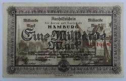 Almanya, Hamburg Notgeld / 1 Milyar Mark 1923. (ÇT)
