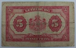 Lüksemburg, 5 Frank 1944. Nadir. Kat İzli. (T) Haliyle.