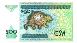 Özbekistan 1997 Yılı 200 Som  Çil