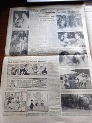 Cumhuriyet Gazetesi - 7 Ocak 1955 - nazik bir konu yazan Nadir Nadi Başmakale - Başvekil Adnan Menderes Dün uçakla Irak'a gitti Bağdat'ta tezahüratla karşılandı fotoğraf - yeni devlet personel kanun tasarısı hazır - Kızıl Çin'in elinde bulunan Türk erleri - yanlış bir haber Yunanistan'dan gelen ırkdaşlarımız geri çevrilmiyorlar - İsmet İnönü ile Nihat erim arasında dün yapılan uzun görüşme - 12 Ada kara sularının hududu - Ortaköy sahilinde ortodoksların haçı denize atma töreni fotoğraf - İkinci Maslak yolu - komünizm propagandası yapan bir işçi yakalandı - Papagos'a teşekkür yazan Ömer Sami Coşar - babaların derdi yazan Burhan Felek - 1955 İzmir fuarına iştirak için müracaatlar başladı - Ordu takımı Dün Fenerbahçe ile 1 1 berabere kaldı - Partizan Almanya'da yenildi - Vedii ne için Beşiktaş idmanlarına gelmiyor - Zoraki Diplomat yazan Yakup Kadri Karaosmanoğlu Yazı Dizisi - sahte kahraman lawrence derleyen Samih Sami - kiralar serbest olursa oyunu Maksim tiyatrosunda -Gina Lollobrigida