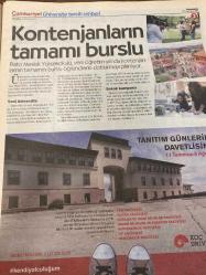 CUMHURİYET ÜNİVERSİTE TERCİH REHBERİ GAZETESİ DOĞUM GÜNÜ HEDİYESİ - 21 TEMMUZ 2016 -Muhammed Şahin-Esra Gençtürk-Kayhan Erciye-Yüksel Elmas-Nazik Kösegil-Türker Kılıç-Tanıtım Günleri-Deniz Erhan-Başar Başarır  İsteyen rektörü arayabilir-Girne Üniversitesi’nde 23 yeni bölüm-‘Öğrenciyi hayata hazırlıyoruz’-Diplomayla barışık olsunlar diye-HayalEt Kuluçka’dan çıktı!-Puandan önce başarı sırası-Tercih listesi nasıl oluşturulur?-Geleceğin meslekleri neler olacak?-Beykoz Lojistik’te üç yeni program açılıyor-Başarılı öğrenciye ödül-Yurtdışı eğitim olanağı-Yüksek lisans desteği-Amaç gençleri geleceğe hazırlamak