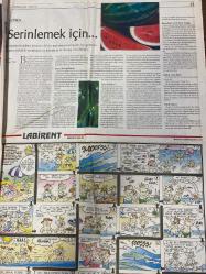 CUMHURİYET PAZAR GAZETESİ DOĞUM GÜNÜ HEDİYESİ - 25 TEMMUZ 2004 -Serra Yılmaz-Nedim Gürsel-Feridun Düzağaç-Fatma Ovacık-Aslı Kaybal-Hürr Duman-Figen Atalay-Akça Zengin-E. Çetin Güer-Ferzan Özpetek-İpek Özbey-Psikiyatri Doktor Fatih Alkan-Nusrettin Elik-Özlem-Selçuk Erez-Ece Temelkuran-Ebru Akel-Şebnem Dönmez-Cem Baza-Kenan Doğulu-Ayşegül Aldinç-Gülse Birsel-Ahu Yağtu-Nil Karaibrahimgil-Kenan İmirzalıoğlu-Tuba Ünsal-Belma Özdemir  Dünya Serra Yılmaz’ı sevdi-Modayla dalga geçmek-Benim kentim İstanbul-Gerçekle bağlantının koptuğu an-Çocuklarla empati kurmak için-Bir sömürü metaforu-Kim koydu bu kuralları?-Uçmak-10 yılımı evde geçirdim-Eşim beni terk etti-Garip sesler-Oğlum acı çekiyordu-Pazarın penceresinden Von Münchhausen-Çocuklar da empati ister-Rakı şişesinde balık olsam…-Sahneden başka gidecek yerim yok!-Yazmasaydım öyleyemezdim-Modayla alay ediyorum…-Tişört modası-Altı kıta, altı zirve
