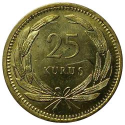 1956 YILI 25 KURUŞ PİRİNÇ ÇİL
