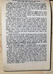 11 TEMMUZ 2002 PERŞEMBE - TAKVİM YAPRAĞI - DOĞUM GÜNÜ HEDİYESİ - FAZİLET TAKVİMİ - MISIR'IN İNGİLTERE TARAFINDAN İŞGALİ (1882)-ALLAH TEALA'NIN SÜBUTİ SIFATLARI'NDAN ''K E L A M  VE  T E K V İ N''