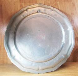 ViNTaGe ALMAN BİRA ZiNN METAL BüYüK DUVAR TABAĞI.....36cm