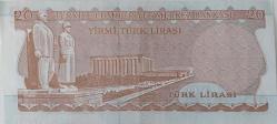 6.EMİSYON 4.TERTİP 20 YİRMİ TÜRK LİRASI I75017750 SERİ NOLU KAĞIT PARA ÇİLALTI NADİR