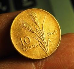 1969 TÜRKİYE 10 KURUŞ