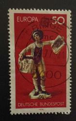 Almanya Pulu - Germany Stamp - Postadan Geçmiş Pul Filateli - 1977 DAMGALI - Bakır Baskı Baskıları Satan Çocuk -  Ludwigsburg Porselen Figürleri (1765) Temalı Pul , 50 PARA - YABANCI PULLAR, NOSTALJİK DOĞUM GÜNÜ HEDİYESİ