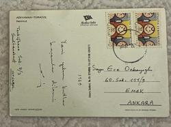 Adıyaman Nemrut eski kartpostal-pullu postadan geçmiş