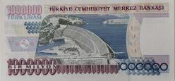 7.EMİSYON 2.TERTİP 1.000.000 TÜRK LİRASI ORİJİNAL KAĞIT PARA I66555249 GÜZEL NUMARALI ÇİL NADİR