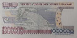 7.EMİSYON 3.TERTİP 1.000.000 TÜRK LİRASI ORİJİNAL KAĞIT PARA P66863660 GÜZEL NUMARALI ÇİL NADİR