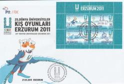 2011 25.DÜNYA ÜNİVERSİTELER KIŞ OYUNLARI ERZURUM BLOK FDC