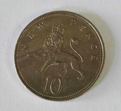 İNGİLTERE 1970  10 PENCE