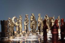 Osmanlı İmparatorluğu -Bizans İmparatorluğu Temalı Yüksek Kalite Satranç Seti (Altın/Bakır Renk)