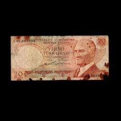 TÜRKİYE (1974) - 20 Lira (Haliyle 5,0/10)