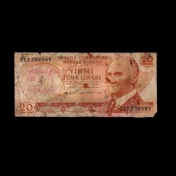 TÜRKİYE (1974) - 20 Lira (Haliyle 6,0/10)