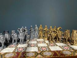 Haçlı Tapınak ŞovalyeleriTemalı Yüksek Kalite Satranç Seti